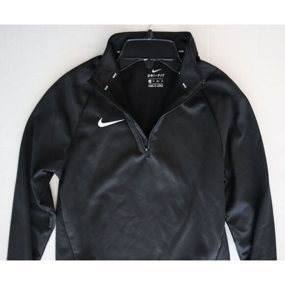 Nike Therma 897186-010 Women’s Sz XS Black DRI-FIT 1/4 Zip Pullover Training Top - Picture 4 of 11